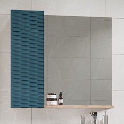 Grossman Мебель для ванной Альба 80 подвесная веллингтон/бриз матовый – фотография-9